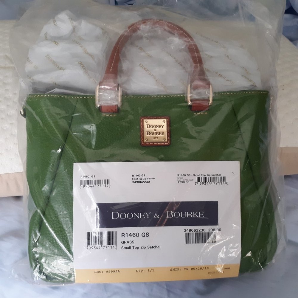 Dooney & Bourke Small Top Zip Satchel - Grass